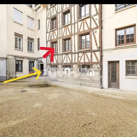Apartament Echappee Urbaine Rouennaise - T2 Calme Et Lumineux A 10 Min De La Gare - Wifi Fibre 700 Mb *